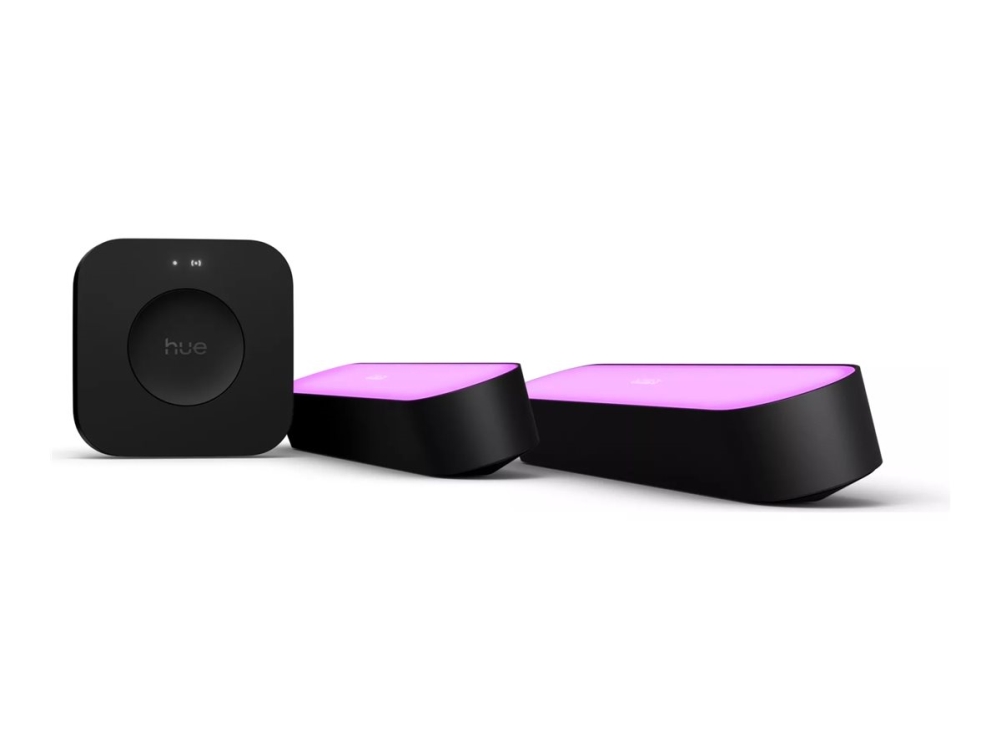 Philips Hue Aloituspakkaus: 2 kpl Play light bar -valopalkkia + Bridge Pro, Musta