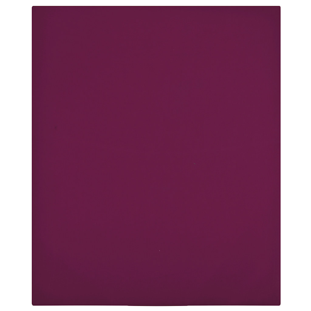 vidaXL Muotoon ommellut lakanat 2 kpl viininpun. 140x200 cm